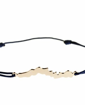 LakeLife Wörthersee Armband - Special Edition für Damen - Rosé vergoldet - Farbe: Dunkelblau