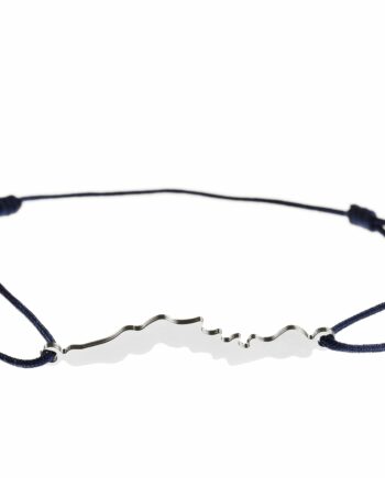 LakeLife Wörthersee Armband in Silber - Für Damen - Farbe: Dunkelblau