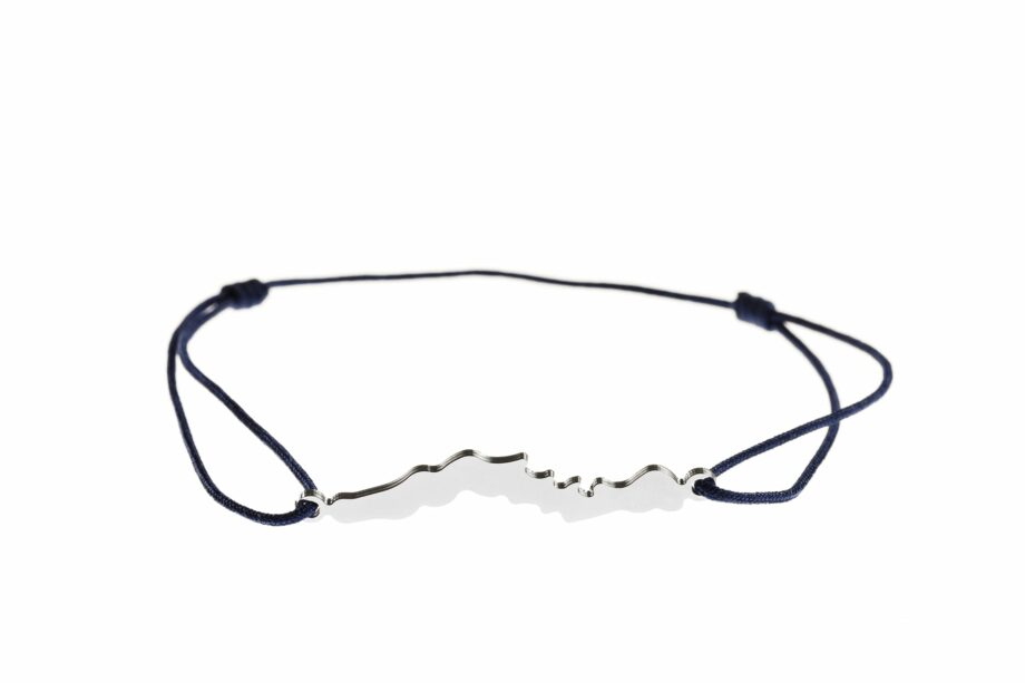 LakeLife Woerthersee Armband in Silber - Fuer Damen - Farbe: Dunkelblau