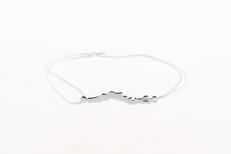 LakeLife Woerthersee Armband in Silber - Fuer Damen - Farbe: Weiss