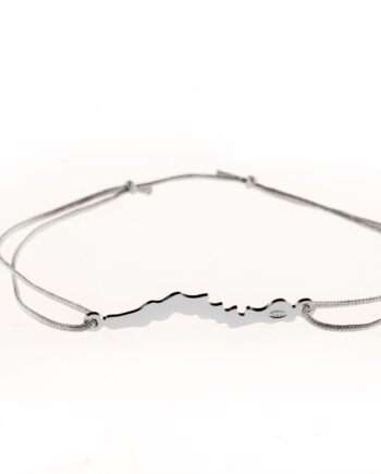 LakeLife Woerthersee Armband in Silber - Fuer Maenner - Farbe: Grau