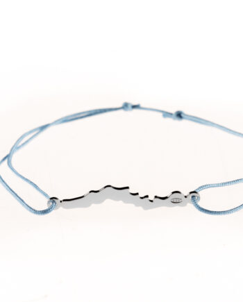 LakeLife Woerthersee Armband in Silber - Fuer Damen - Farbe: Hellblau