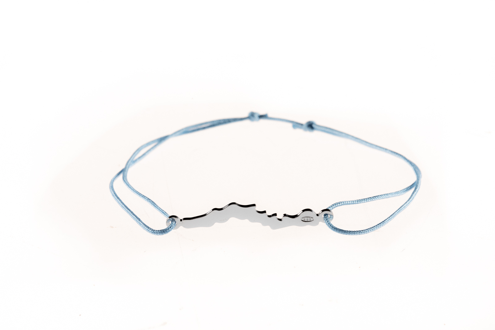 LakeLife Woerthersee Armband in Silber - Fuer Damen - Farbe: Hellblau