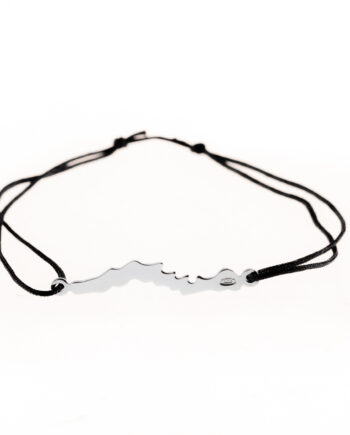 LakeLife Woerthersee Armband in Silber - Fuer Damen - Farbe: Schwarz