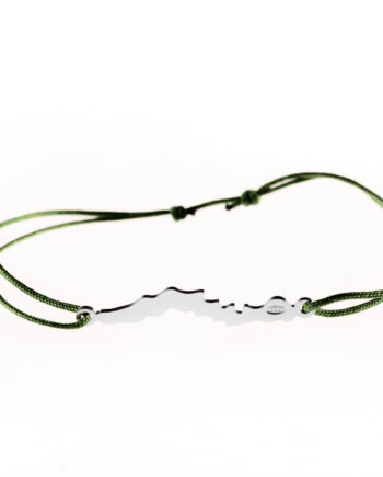 LakeLife Woerthersee Armband in Silber - Fuer Damen - Farbe: Olivegruen