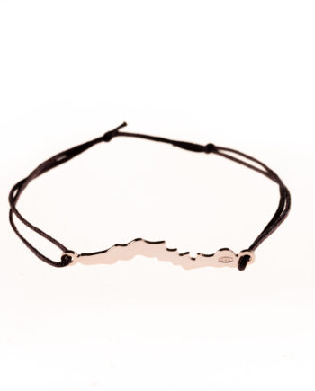 LakeLife Woerthersee Armband - Special Edition in Rosé vergoldet - Fuer Damen - Farbe: Dunkelbraun
