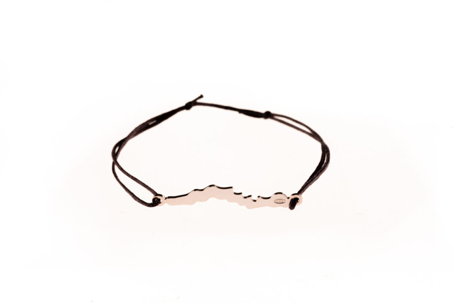 LakeLife Woerthersee Armband - Special Edition in Rosé vergoldet - Fuer Damen - Farbe: Dunkelbraun