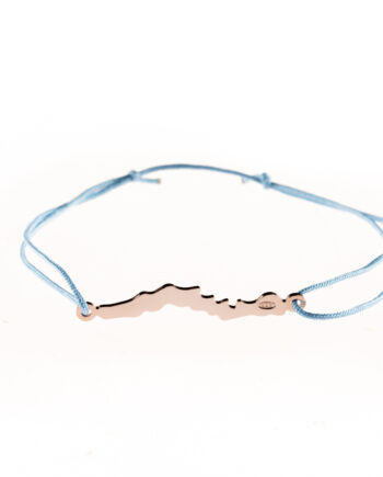 LakeLife Woerthersee Armband - Special Edition in Rosé vergoldet - Fuer Damen - Farbe: Hellblau
