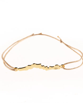 LakeLife Woerthersee Armband - Special Edition in Gelbgold vergoldet - Fuer Damen - Farbe: Nude